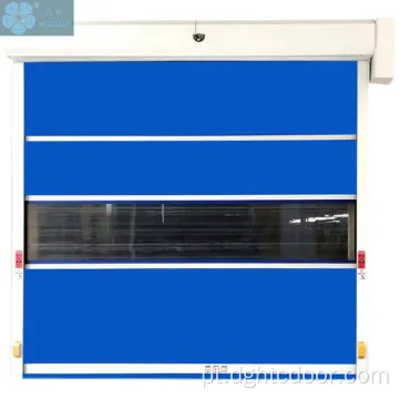 Blue Electric Operate Warehouse Rolling PVC Porta